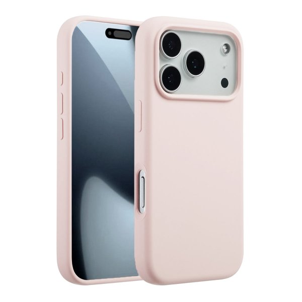 Rvelon iPhone 17 Pro Silikonikuori MagSafe Vaaleanpunainen