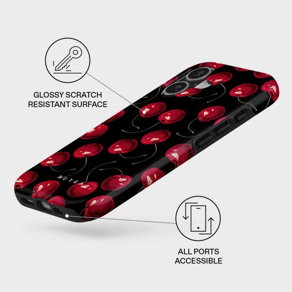 Burga iPhone 17 -suojakuori Tough MagSafe Cherrybomb
