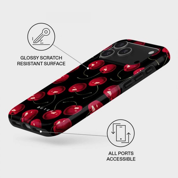 Burga iPhone 17 Pro Tough MagSafe -kuori Cherrybomb