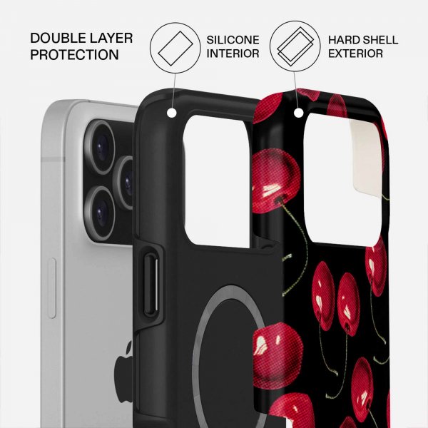 Burga iPhone 17 Pro Max kuori Tough MagSafe Cherrybomb