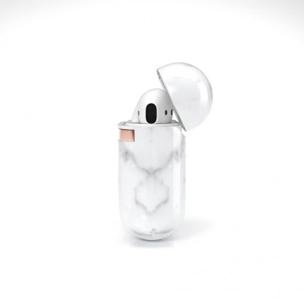 Richmond & Finch AirPods (1/2) Suojakuori White Marble