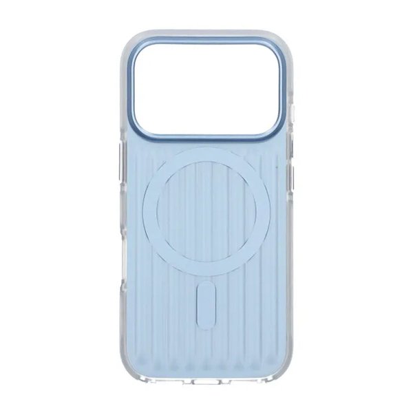 iPhone 17 Pro Kotelo Aaltokuvioitu MagSafe Vaaleansininen