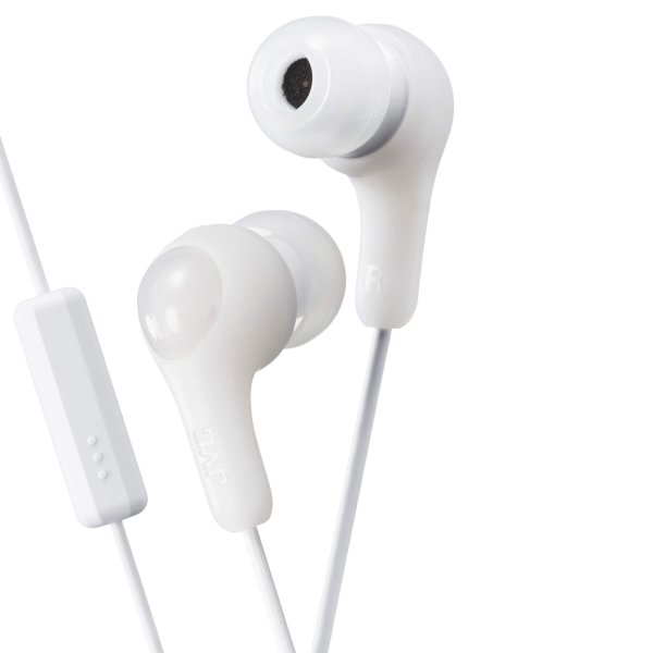 JVC-kuulokkeet FX7M Gumy Plus In-Ear Mic valkoinen