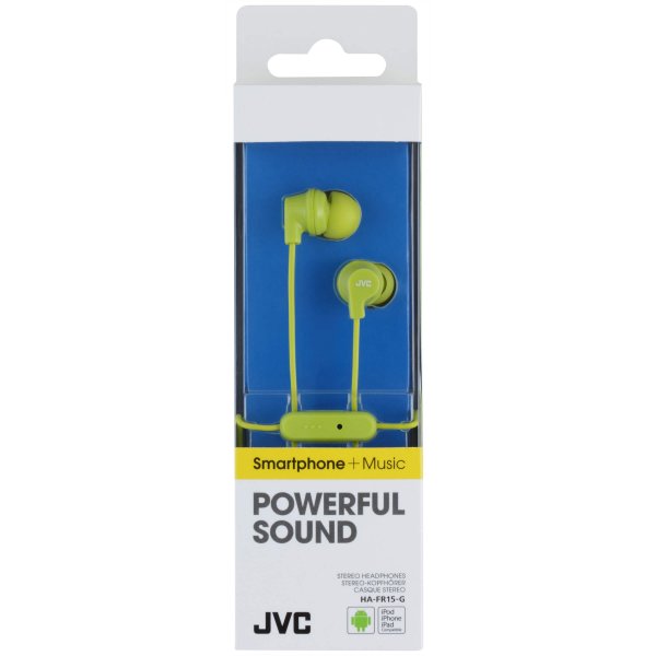 JVC-kuulokkeet FR15 In-Ear Remote Mic Vihreä