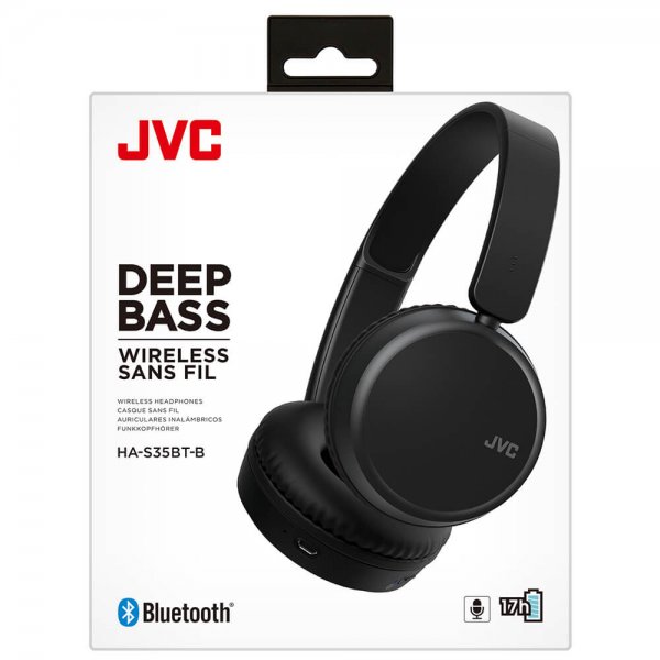 JVC Kuulokkeet On-Ear Langattomat HA-S35BT Musta