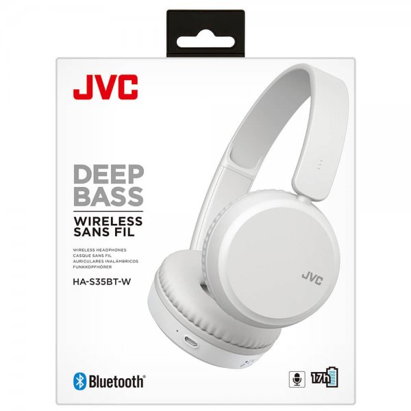 JVC On-Ear-kuulokkeet, langattomat HA-S35BT, valkoinen