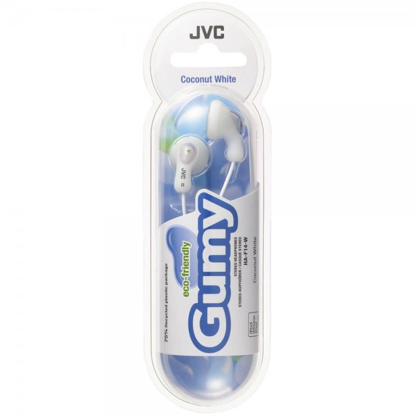 JVC Kuulokkeet F14 Gumy In-Ear Valkoinen