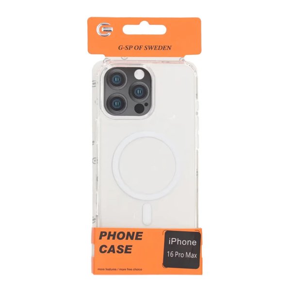iPhone 16 Pro Max Kuori TPU MagSafe Läpinäkyvä