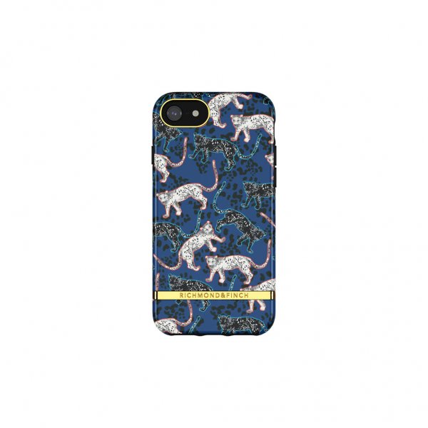 Richmond & Finch iPhone 6/6S/7/8/SE kuori Blue Leopard