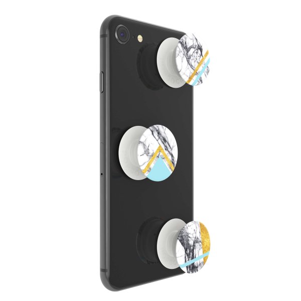 Popsockets PopMinis White Marble Glam 3-pakkaus
