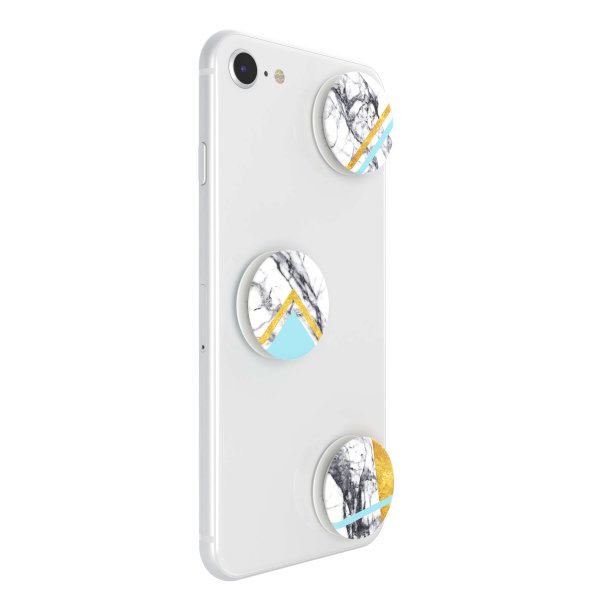 Popsockets PopMinis White Marble Glam 3-pakkaus