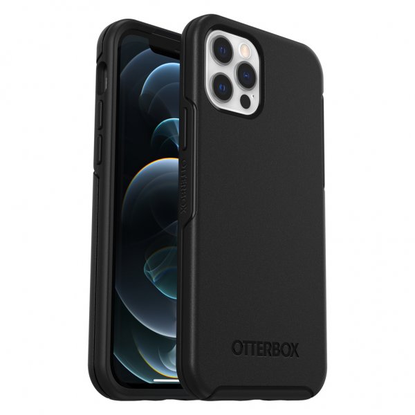 Otterbox iPhone 12/iPhone 12 Pro Suojakuori Symmetry Series Musta