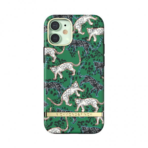 Richmond & Finch iPhone 12 Mini -suojakuori, Green Leopard