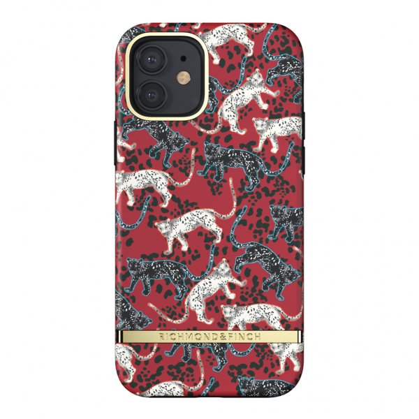 Richmond & Finch iPhone 12/iPhone 12 Pro Kuori Samba Red Leopard