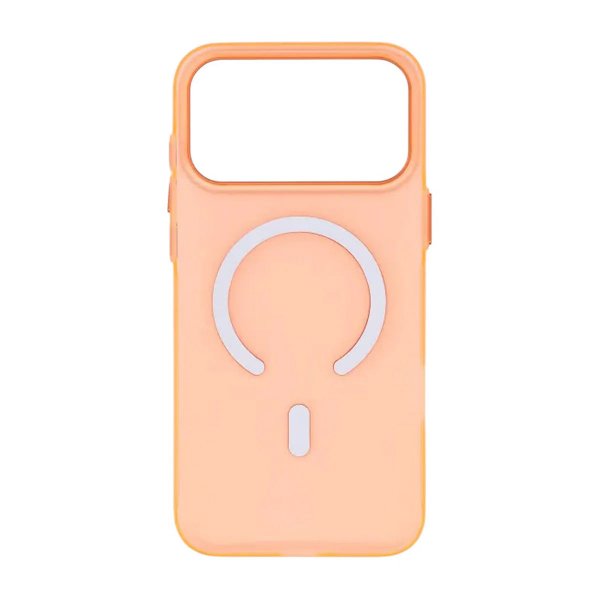 iPhone 17 Pro -kuori, kamerasuoja, MagSafe, läpinäkyvä oranssi