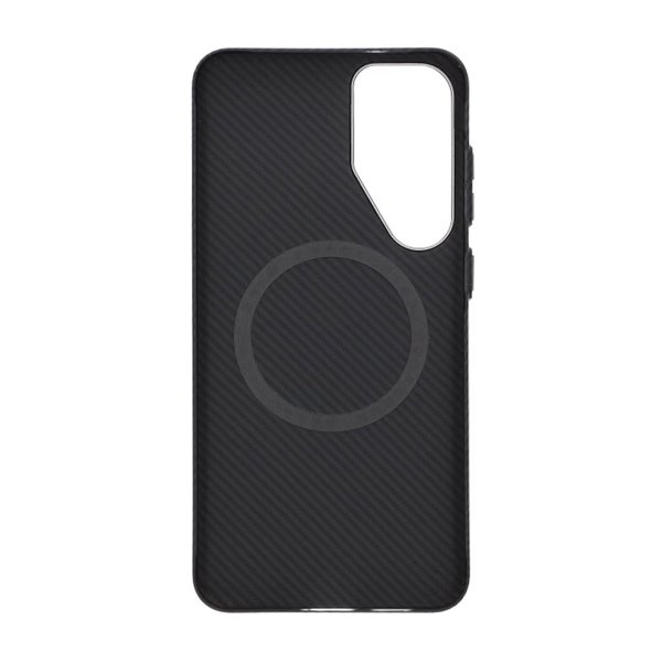 Samsung Galaxy S25 Plus Kuori Hiilikuitukuvio MagSafe Musta