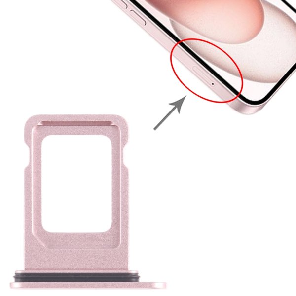 iPhone 15 ja 15 Plus Max SIM-korttipidin - Vaaleanpunainen
