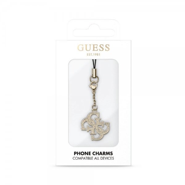 Guess 4G Metal Charm Glitter Kulta