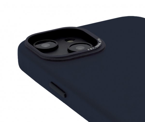 Decoded iPhone 14 Plus -kuoret nahkainen takakuori, tummansininen