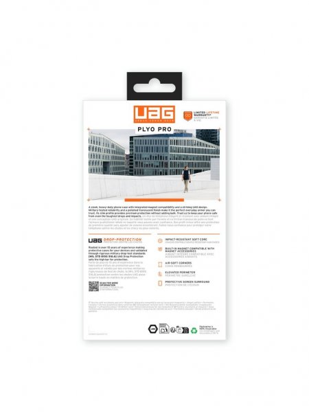Urban Armor Gear (UAG) Samsung Galaxy S25 Ultra Kuori Plyo Pro MagSafe Ice/Silver