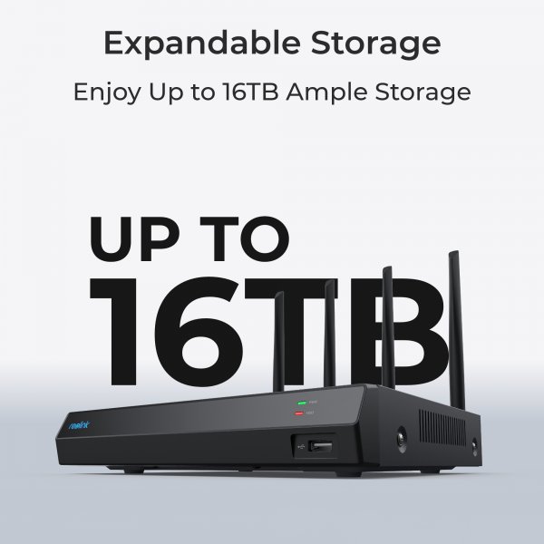 Reolink NVS12W (RLN12W) 12-kanavainen Wi-Fi 6 NVR -tallennin
