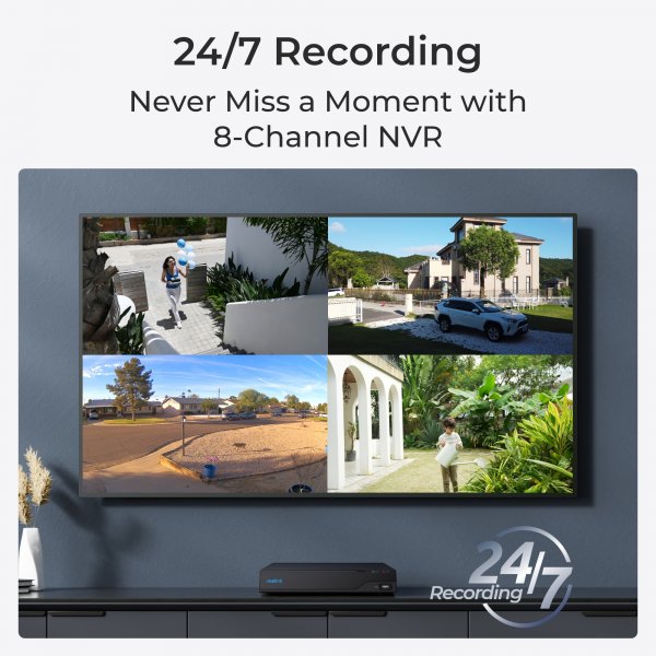 Reolink NVS8 (RLN8-410) 8-kanavainen PoE NVR