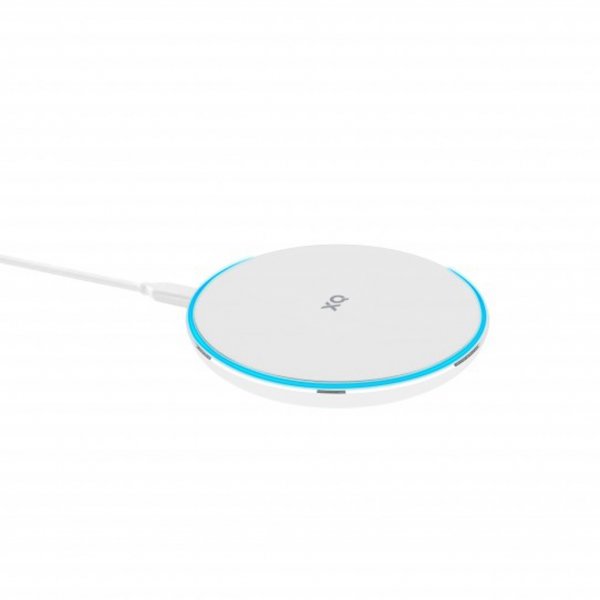 Xqisit Langaton Laturi Wireless Fast Charger 15W Valkoinen