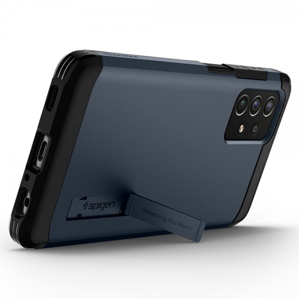 Spigen Samsung Galaxy A72 -suojakuori Tough Armor, Metal Slate