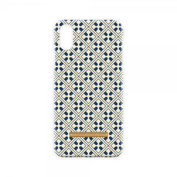 Onsala iPhone X/Xs -suojakuori Fashion Edition Blue Marocco