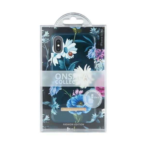 Onsala iPhone X/Xs Kuori Fashion Edition Poppy Chamomile