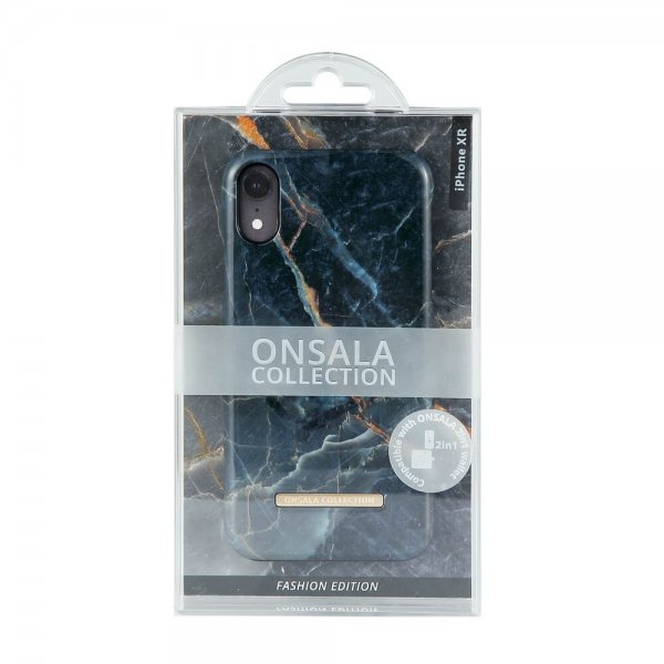 Onsala iPhone Xr Kuoret Fashion Edition Grey Marble