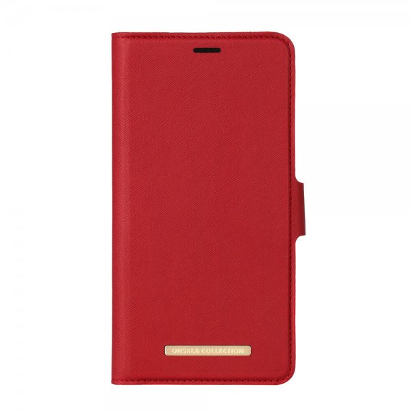 Onsala iPhone Xs Max -suojakuori Fashion Edition Irrotettava kuori Saffiano Punainen