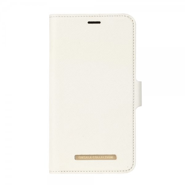 Onsala iPhone Xr -kotelo Fashion Edition, irrotettava kuori, Saffiano, valkoinen