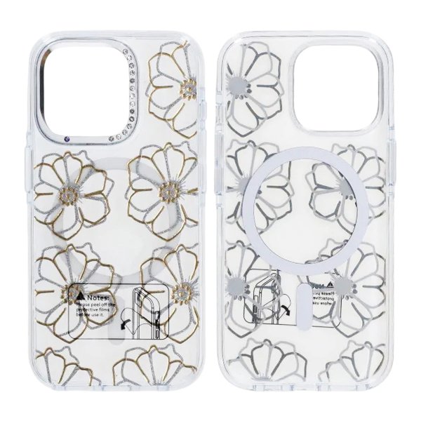 iPhone 16 Pro Kuori Kuvio MagSafe Kukat