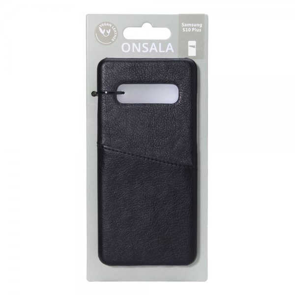 Onsala Samsung Galaxy S10 Plus Suojakuori korttipaikalla Musta