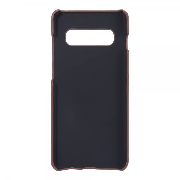 Onsala Samsung Galaxy S10 Plus -suojakotelo korttipaikalla, ruskea