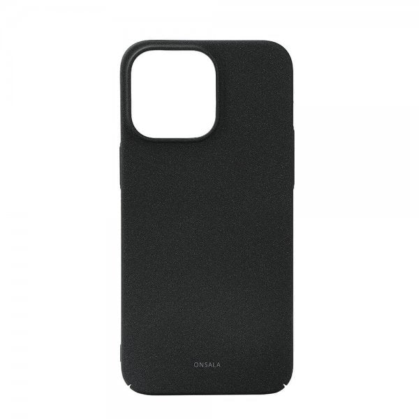 Onsala iPhone 15 Pro Max -suojakuori Ultraslim Sand Burst Musta