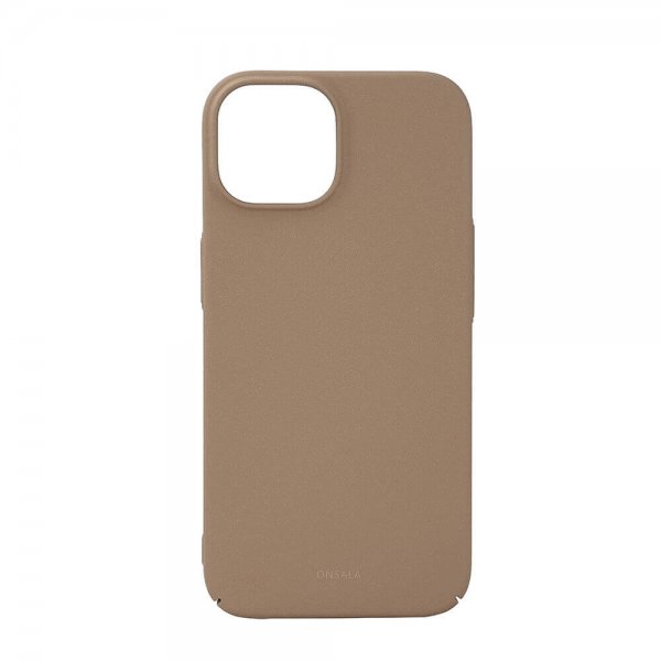 Onsala iPhone 15 Ultraslim Sand Burst Beige -kuori