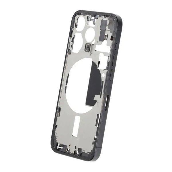 Keskirunko pikkutarvikkeineen iPhone 15 Prolle - Musta titaani OEM