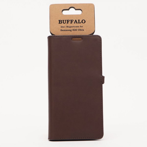 Buffalo Samsung Galaxy S20 Ultra Suojakotelo 2in1 Magneettikotelo Ruskea