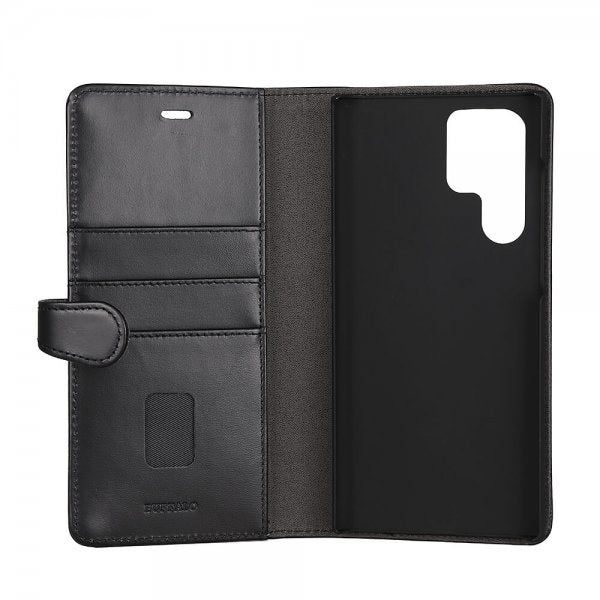 Buffalo Samsung Galaxy S22 Ultra Kotelo 2-in-1 Irrotettava Lompakko Musta