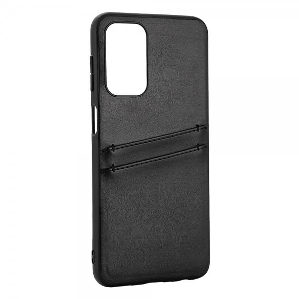 Buffalo Samsung Galaxy A23 5G -suojakuori, takakansi korttipaikoilla, musta