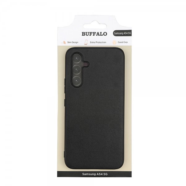 Buffalo Samsung Galaxy A54 5G Kuori Tekonahka Musta