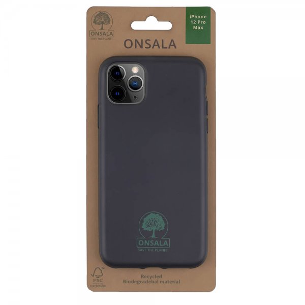 Onsala iPhone 12 Pro Max Kuori ECO Musta