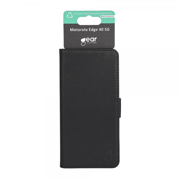 Motorola Edge 40 Kotelo 3 Korttipaikkaa Musta