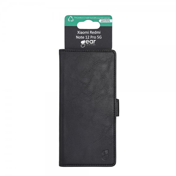 Gear Xiaomi Redmi Note 12 Pro 5G -suojakotelo, 3 korttipaikkaa, musta