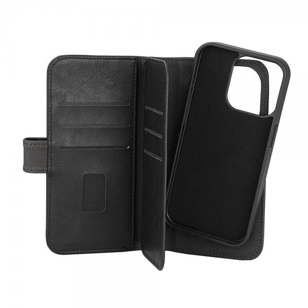 Gear iPhone 15 Pro Kotelo 7 Korttipaikkaa Irrotettava Kuori MagSeries Musta