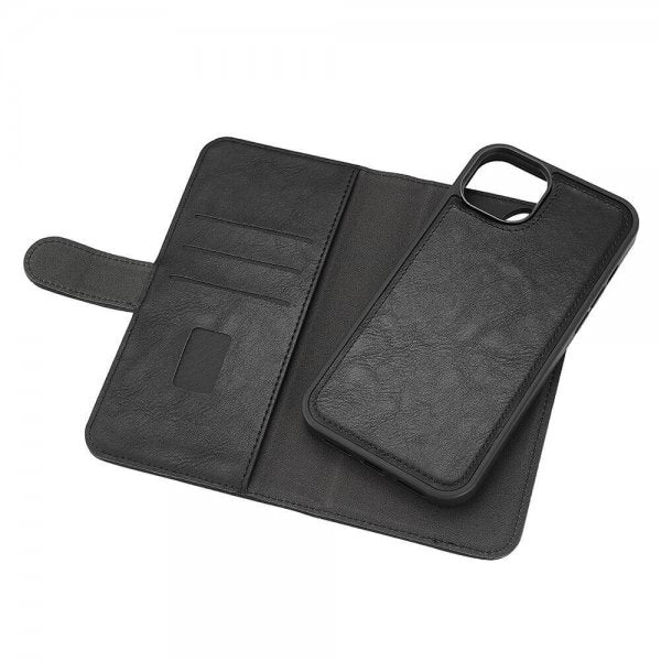 Gear iPhone 15 Plus Suojakuori 3 Korttipaikkaa Irrotettava Kuori MagSeries Musta