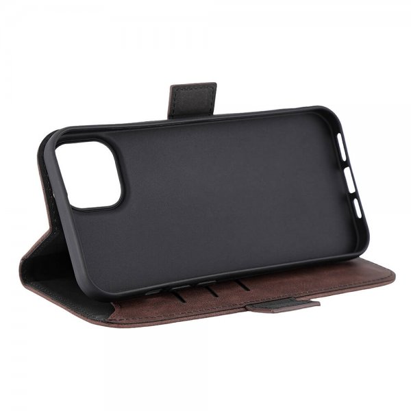 Gear iPhone 15 Plus Suojakuori 3 korttipaikkaa MagSeries Ruskea