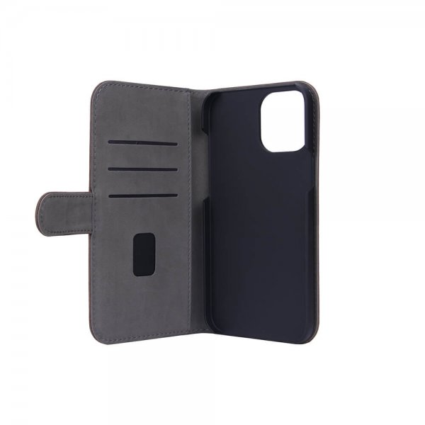 Gear iPhone 12 Pro Max Kuori Mobile Wallet Nubuck Ruskea
